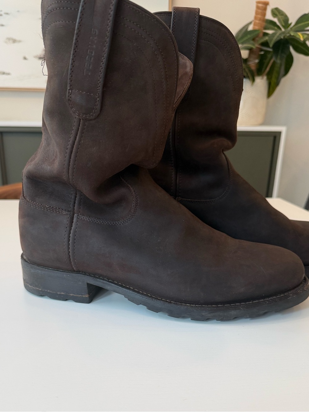 Tecovas The Stockholm  Ranch Nubuck Pull-On Western Boots